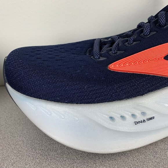 Brooks Glycerin Max Women's 8.5 B Peacoat/Blue Ribbon/Hot Coral Running Shoes - Picture 13 of 16